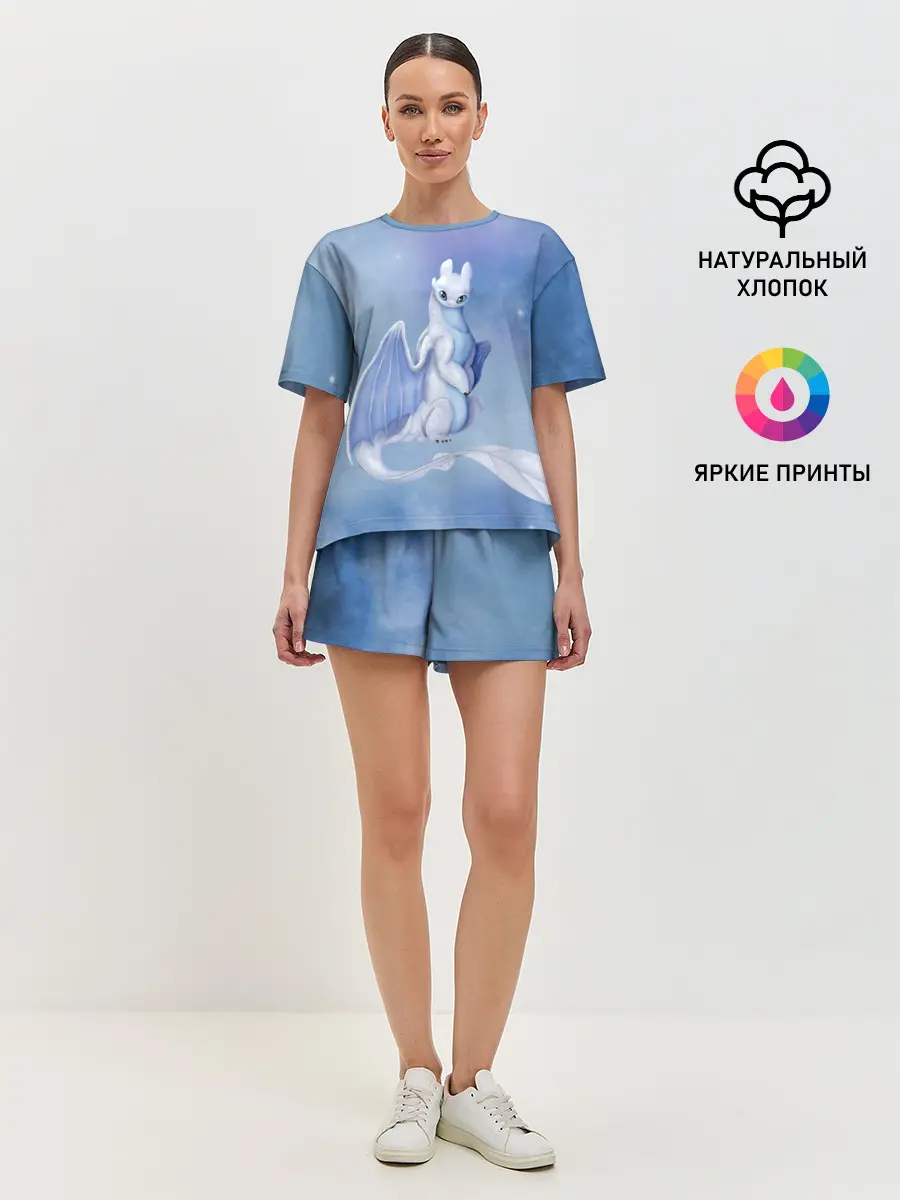 Женская пижама с шортами / дневная фурия