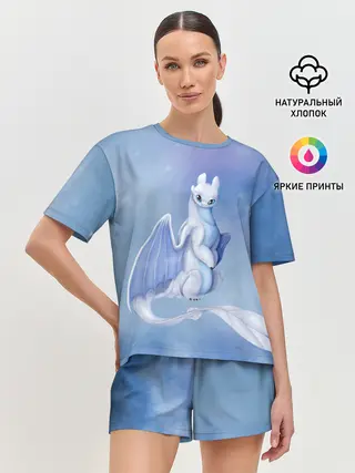 Женская пижама с шортами / дневная фурия