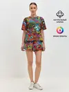 Женская пижама с шортами / Психоделика