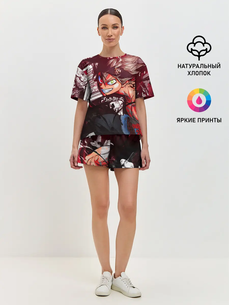 Женская пижама с шортами / Брутальный арт Асты