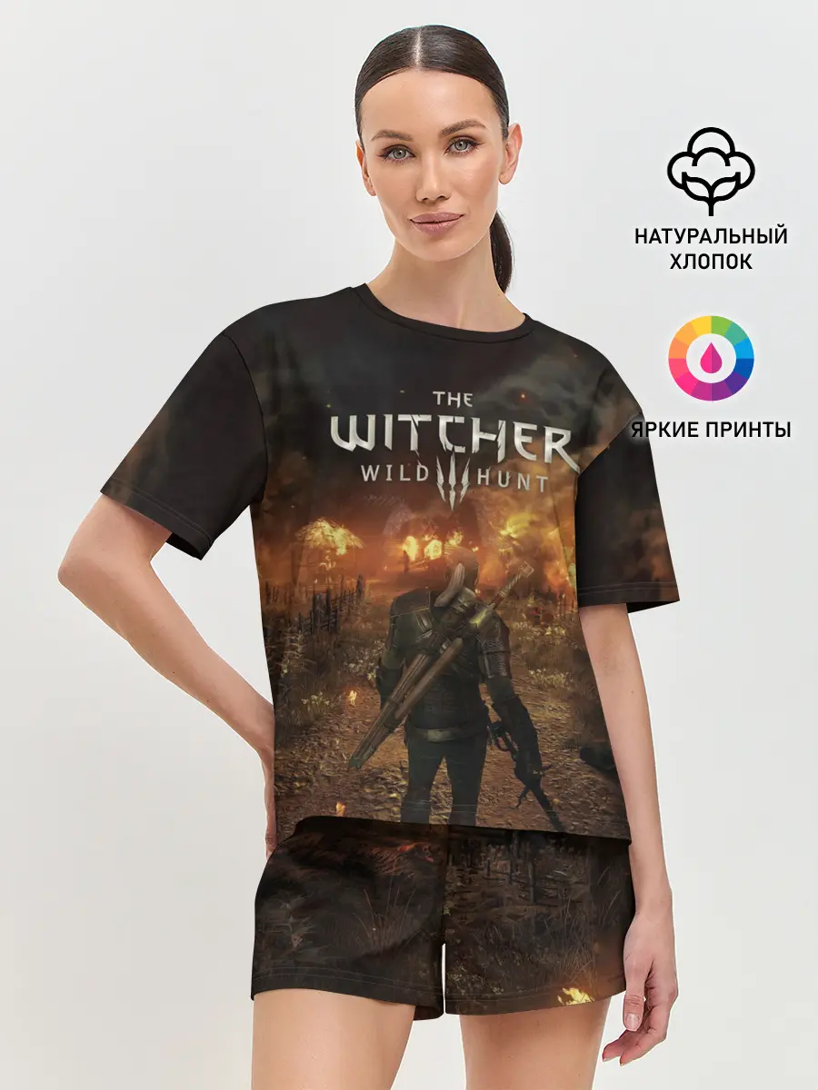 Женская пижама с шортами / The witcher