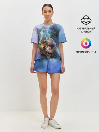 Женская пижама с шортами / ночная фурия