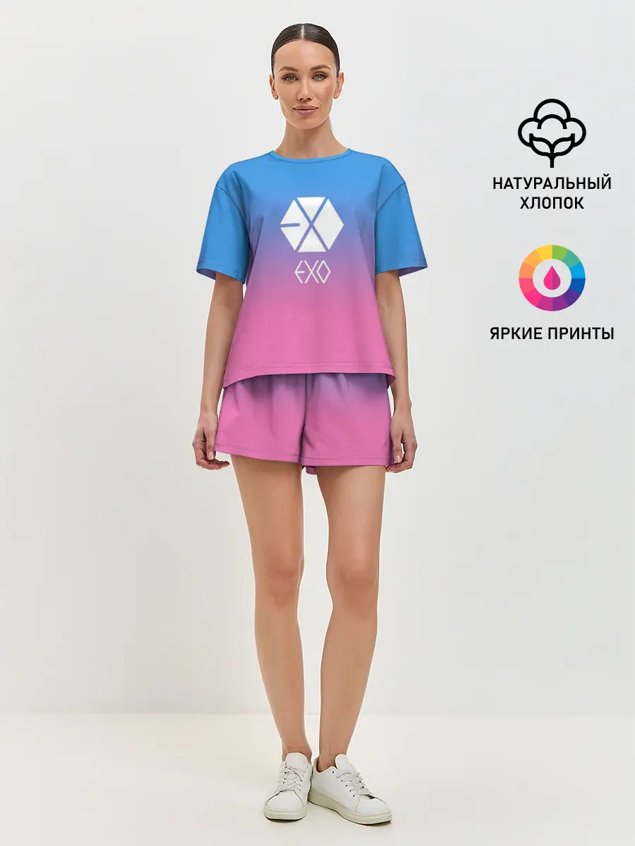 Женская пижама с шортами / EXO