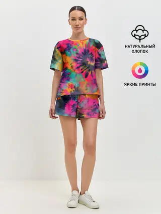 Женская пижама с шортами / Хиппи