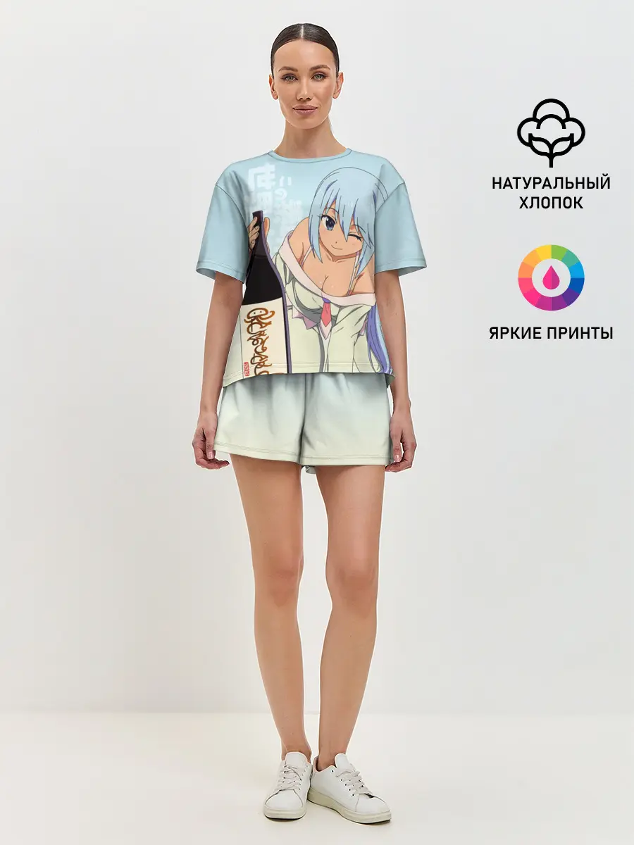 Женская пижама с шортами / KonoSuba бутылка