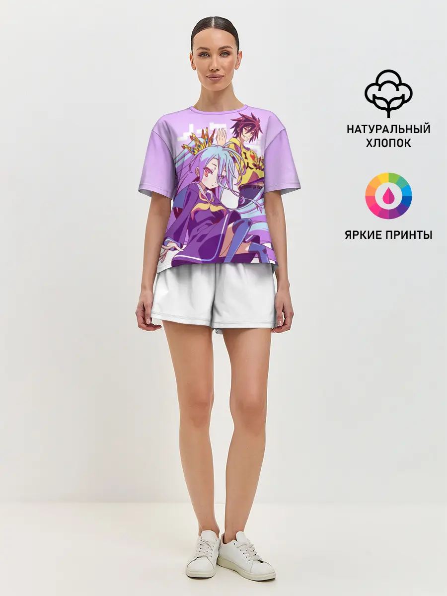 Женская пижама с шортами / No Life