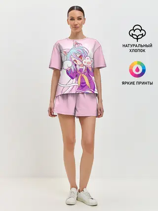 Женская пижама с шортами / аниме лапки