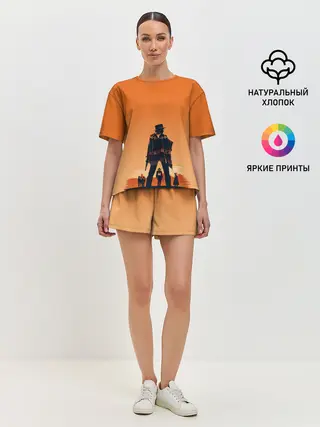 Женская пижама с шортами / Назад в будущее