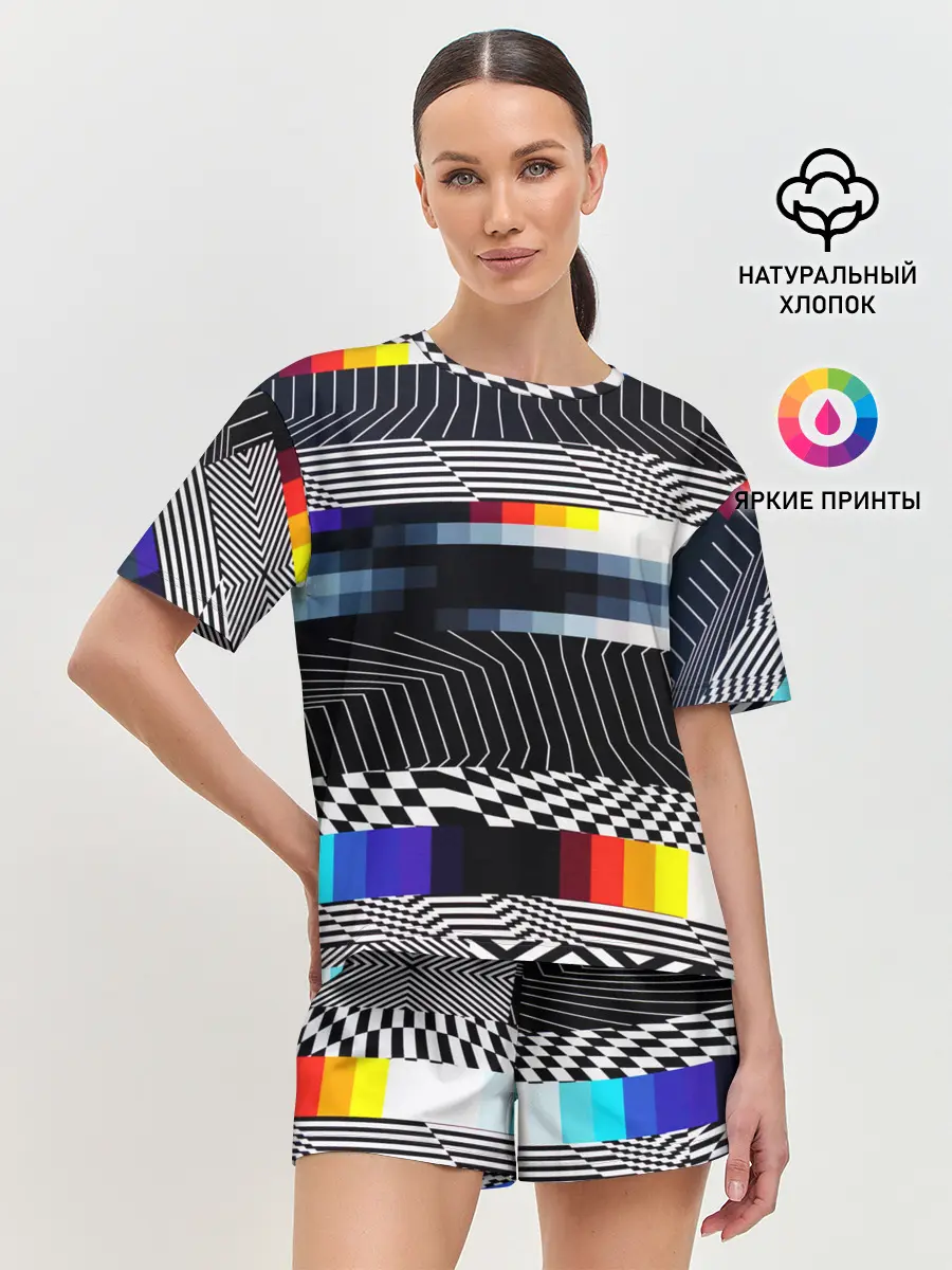 Женская пижама с шортами / Уличный стиль