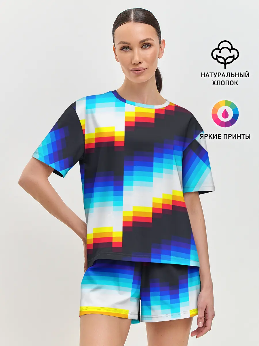 Женская пижама с шортами / pantone