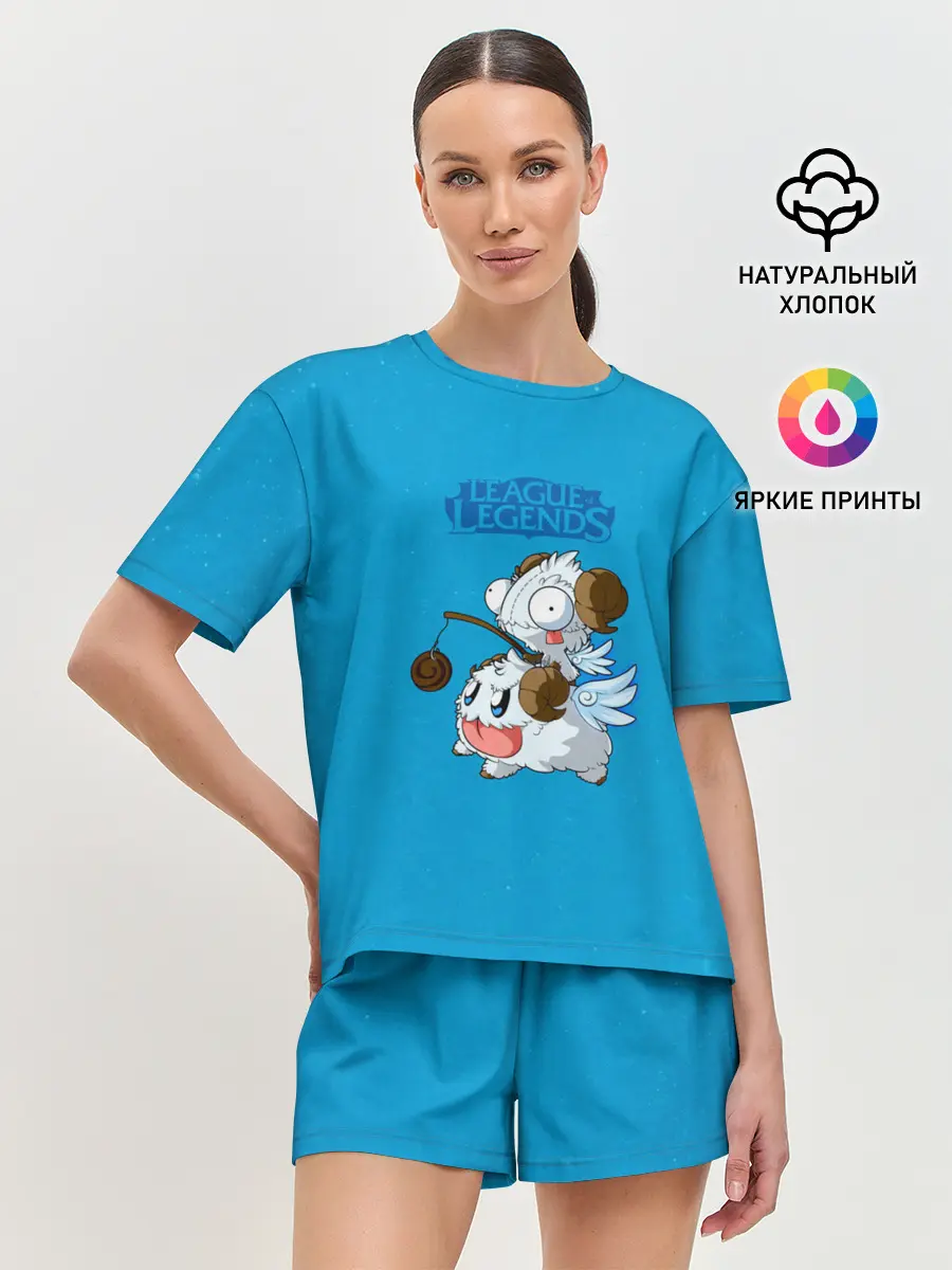 Женская пижама с шортами / Invader Poro Pix