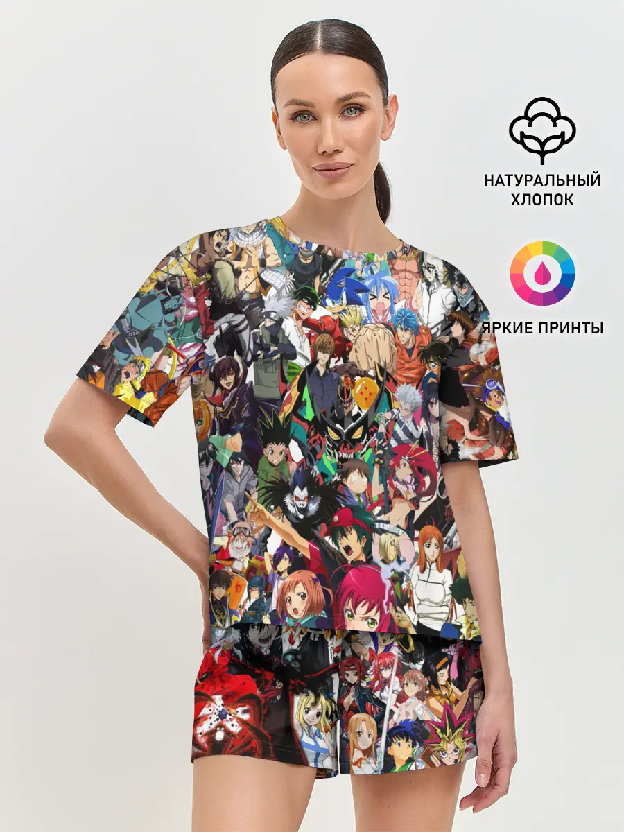 Женская пижама с шортами / ANIME HEROES | АНИМЕ ГЕРОИ
