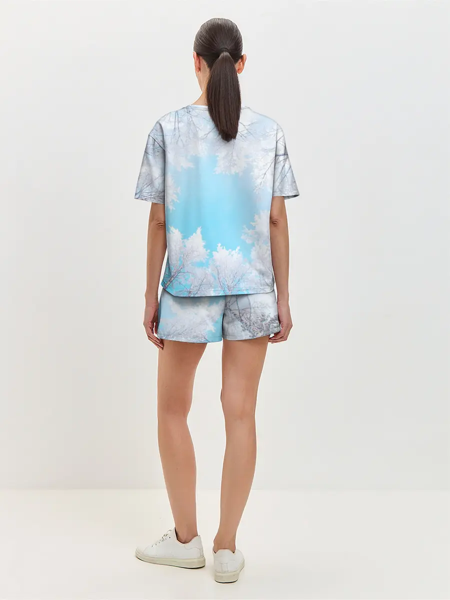 Женская пижама с шортами / Волк