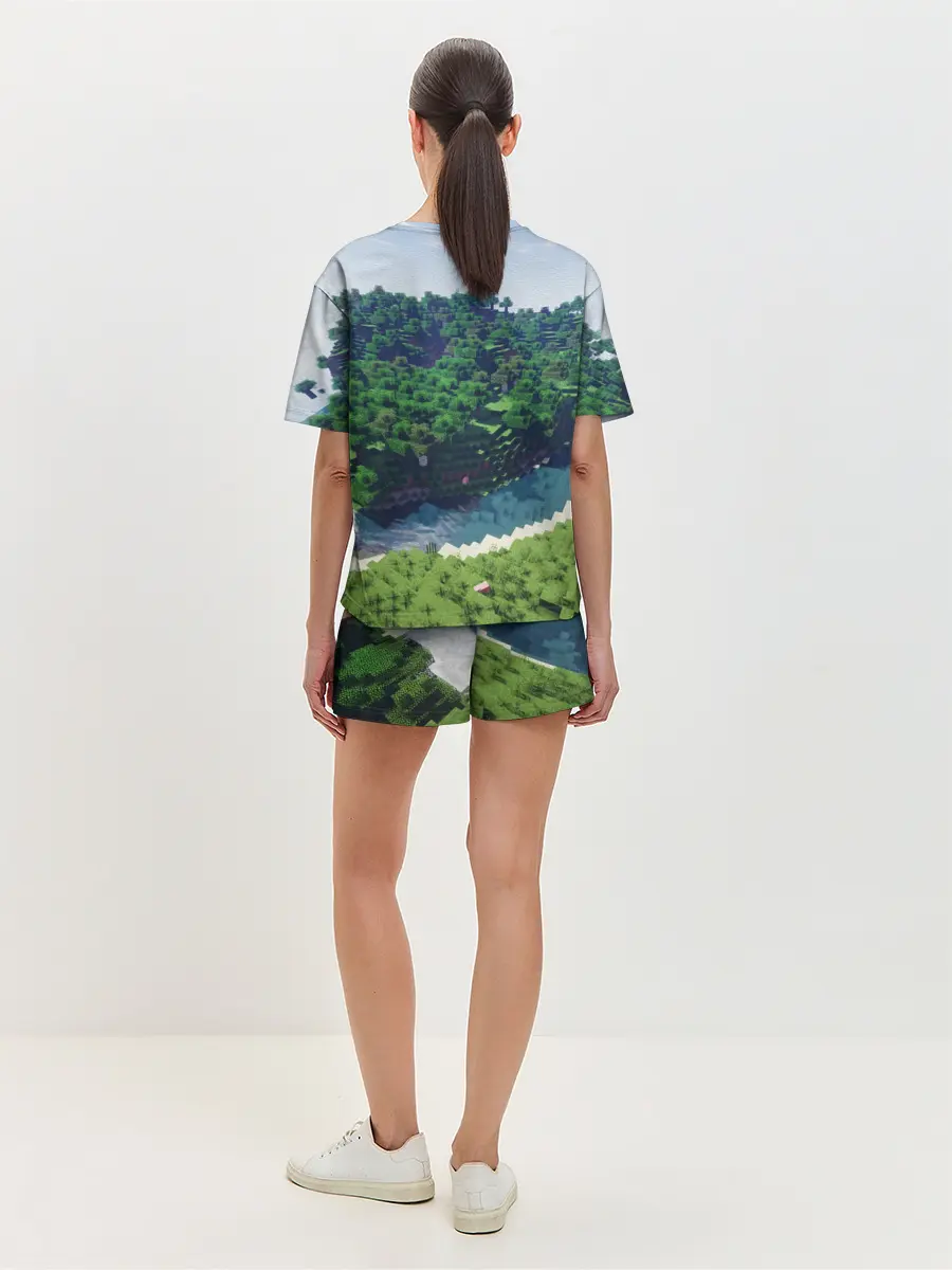 Женская пижама с шортами / Minecraft