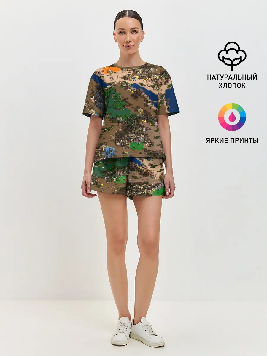 Женская пижама с шортами / Heroes style HD