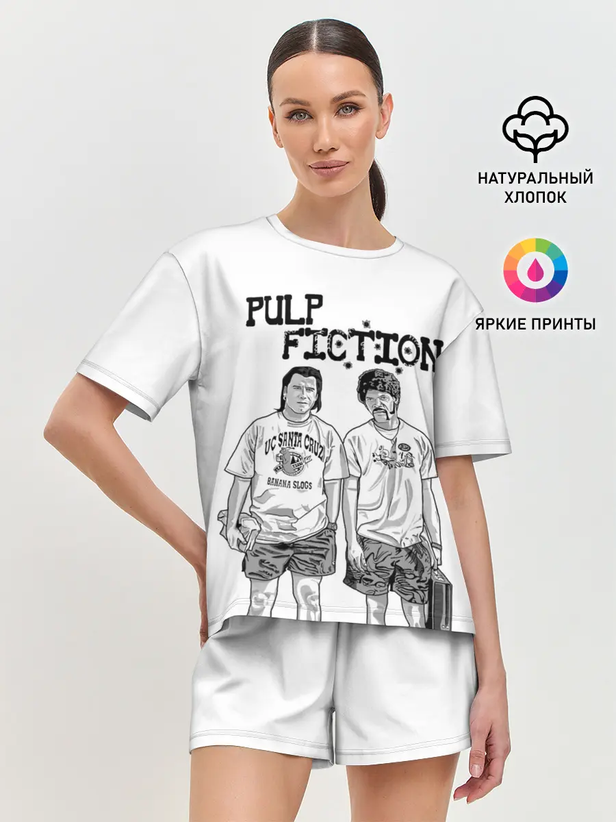 Женская пижама с шортами / Криминальное Чтиво