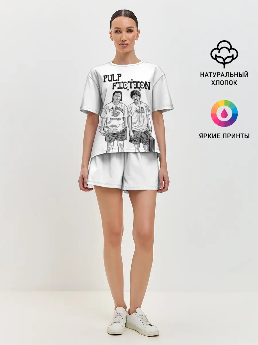 Женская пижама с шортами / Криминальное Чтиво