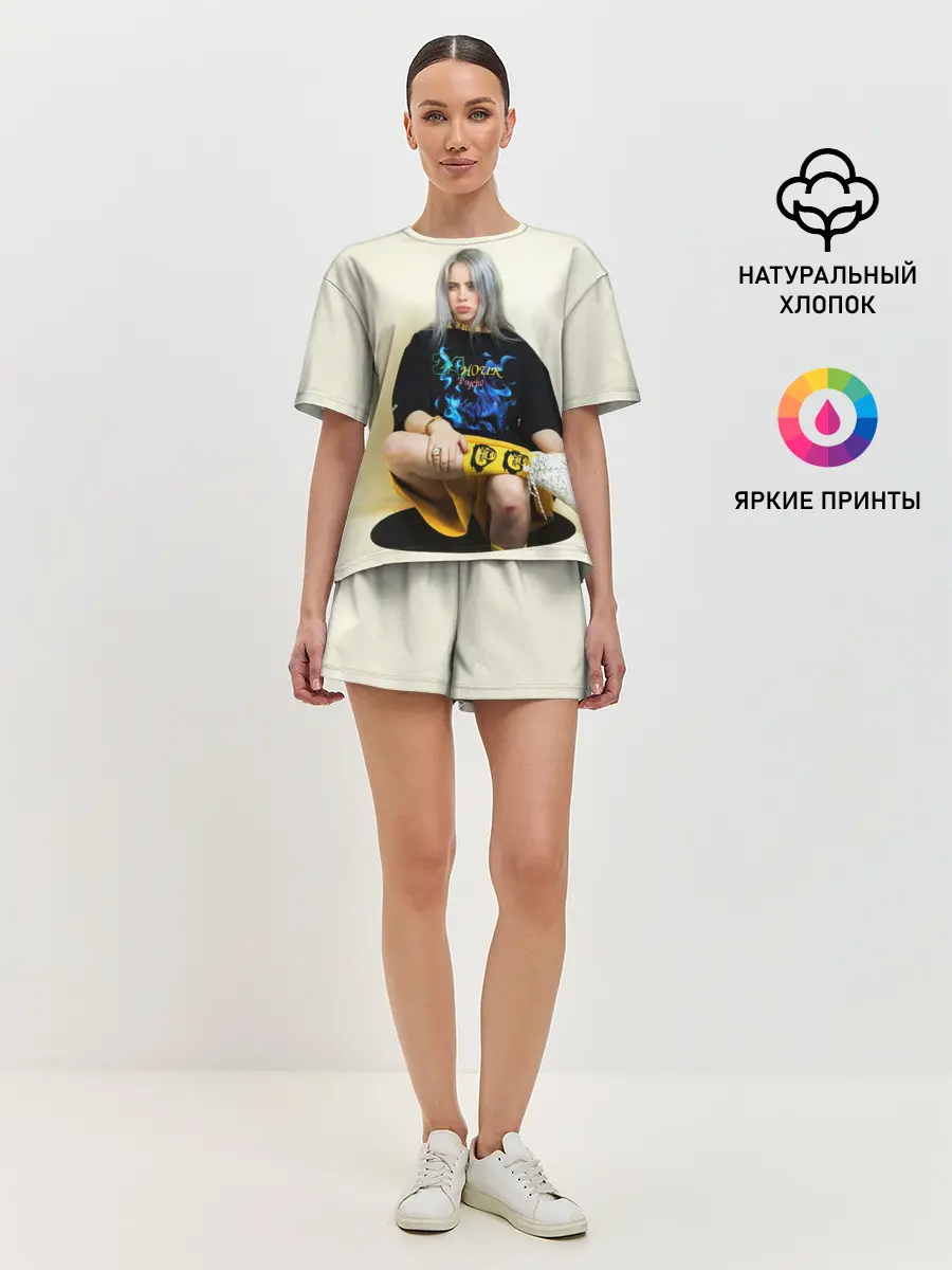 Женская пижама с шортами / Billie Eilish