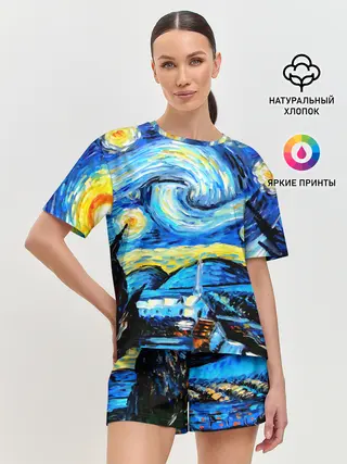 Женская пижама с шортами / Искусство