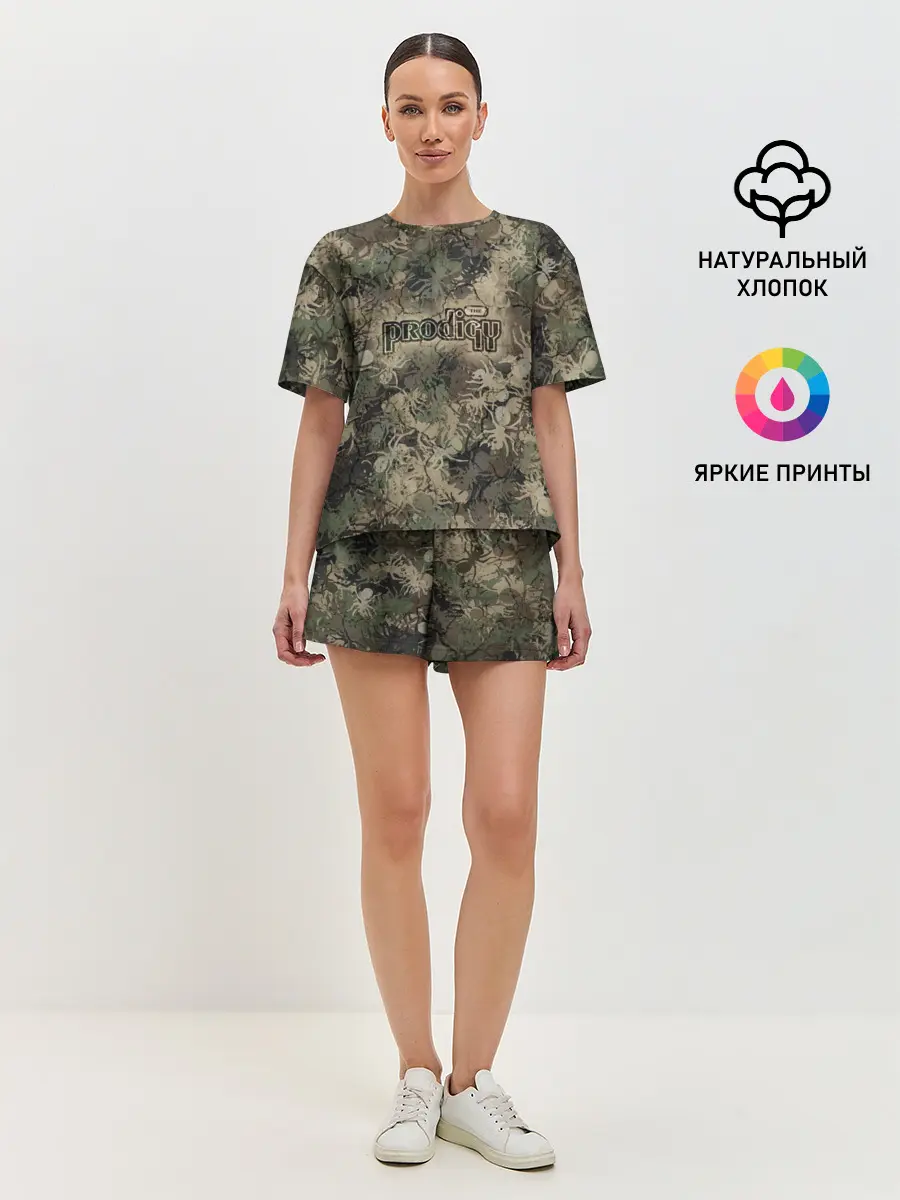 Женская пижама с шортами / Камуфляж Prodigy