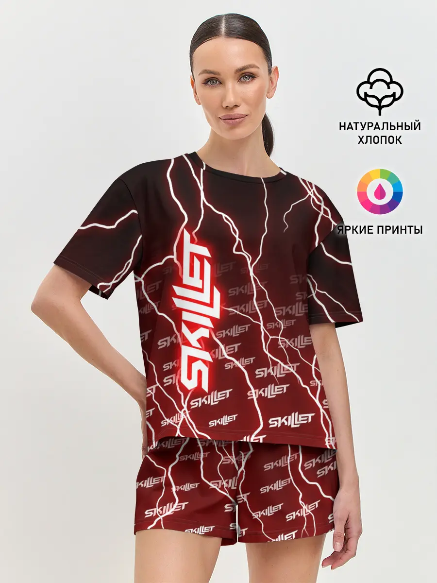 Женская пижама с шортами / SKILLET