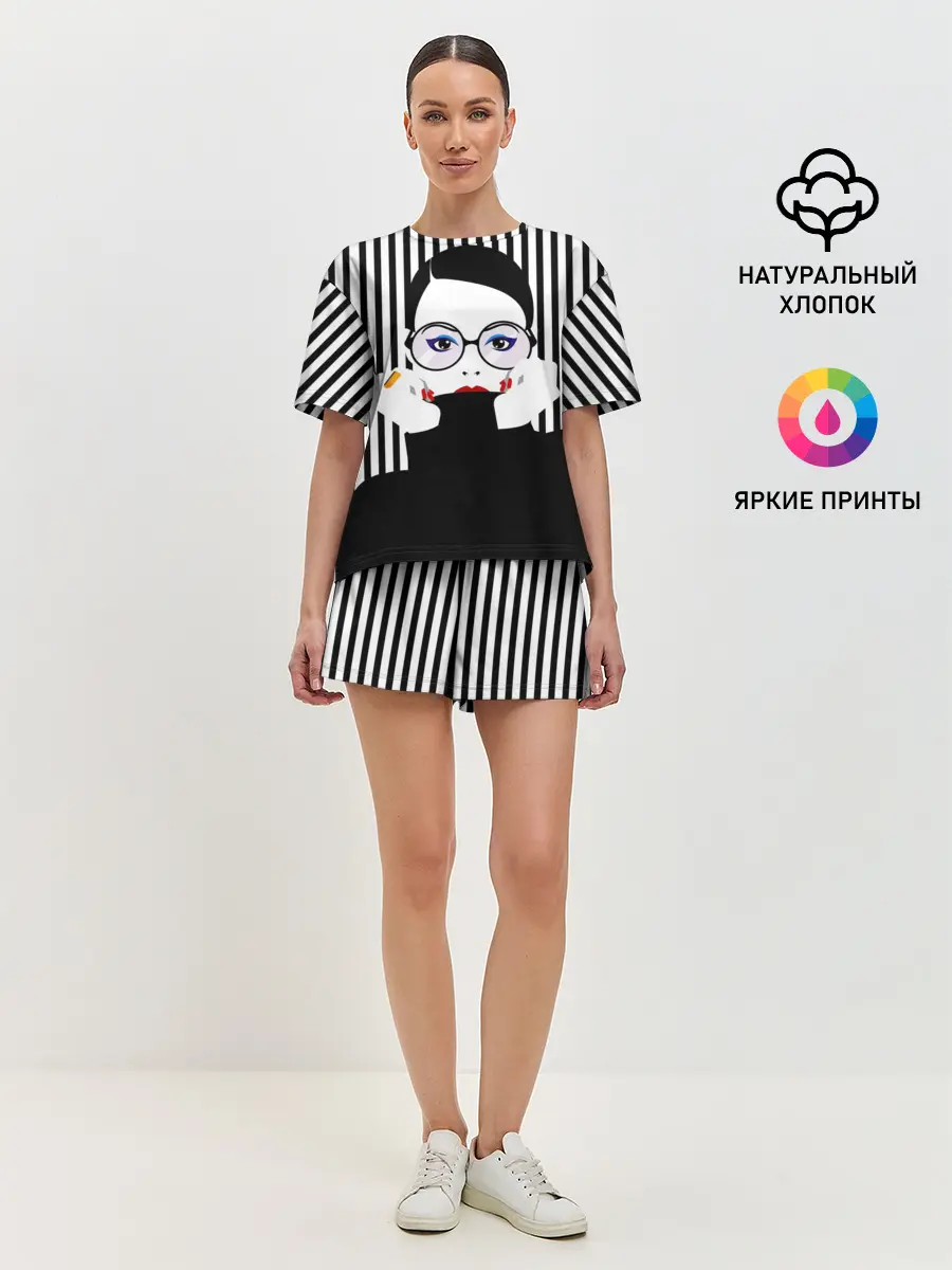 Женская пижама с шортами / Fashion girl