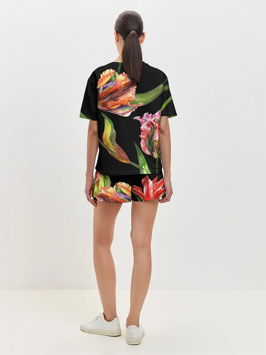 Женская пижама с шортами / Тюльпан