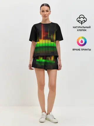 Женская пижама с шортами / эквалайзер