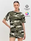 Женская пижама с шортами / Камуфляж