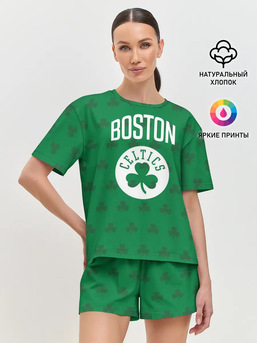Женская пижама с шортами / Boston Celtics