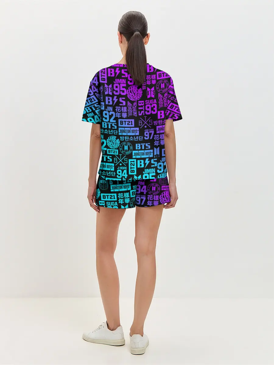 Женская пижама с шортами / BTS