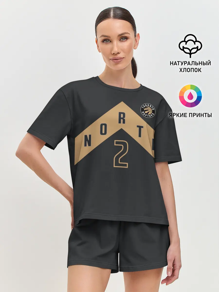 Женская пижама с шортами / Toronto Raptors Leonard