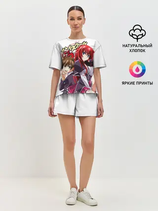 Женская пижама с шортами / Старшая школа аниме