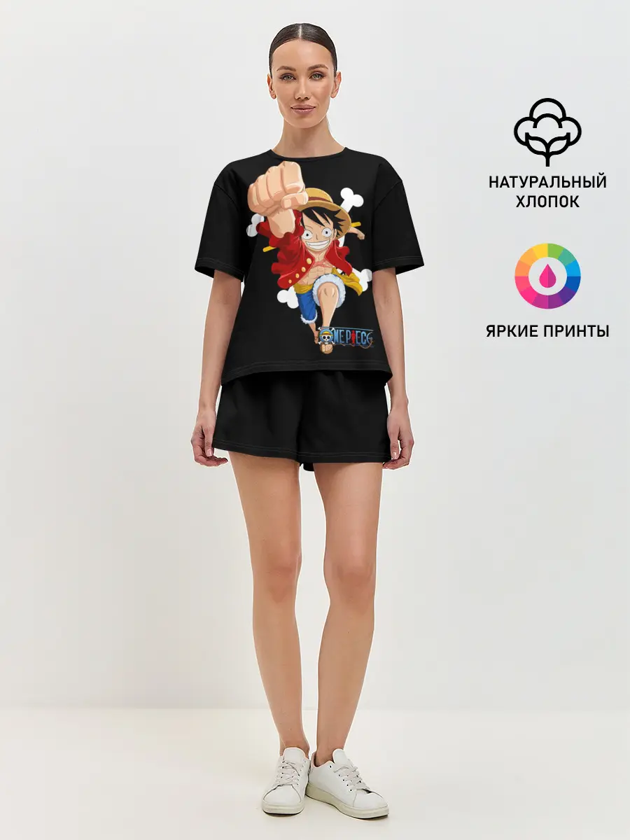 Женская пижама с шортами / удар One Piece