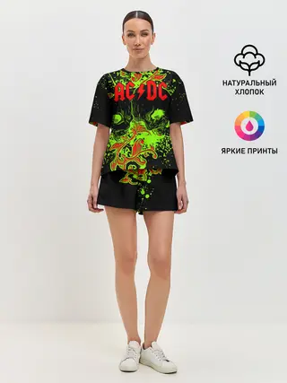 Женская пижама с шортами / AC/DC