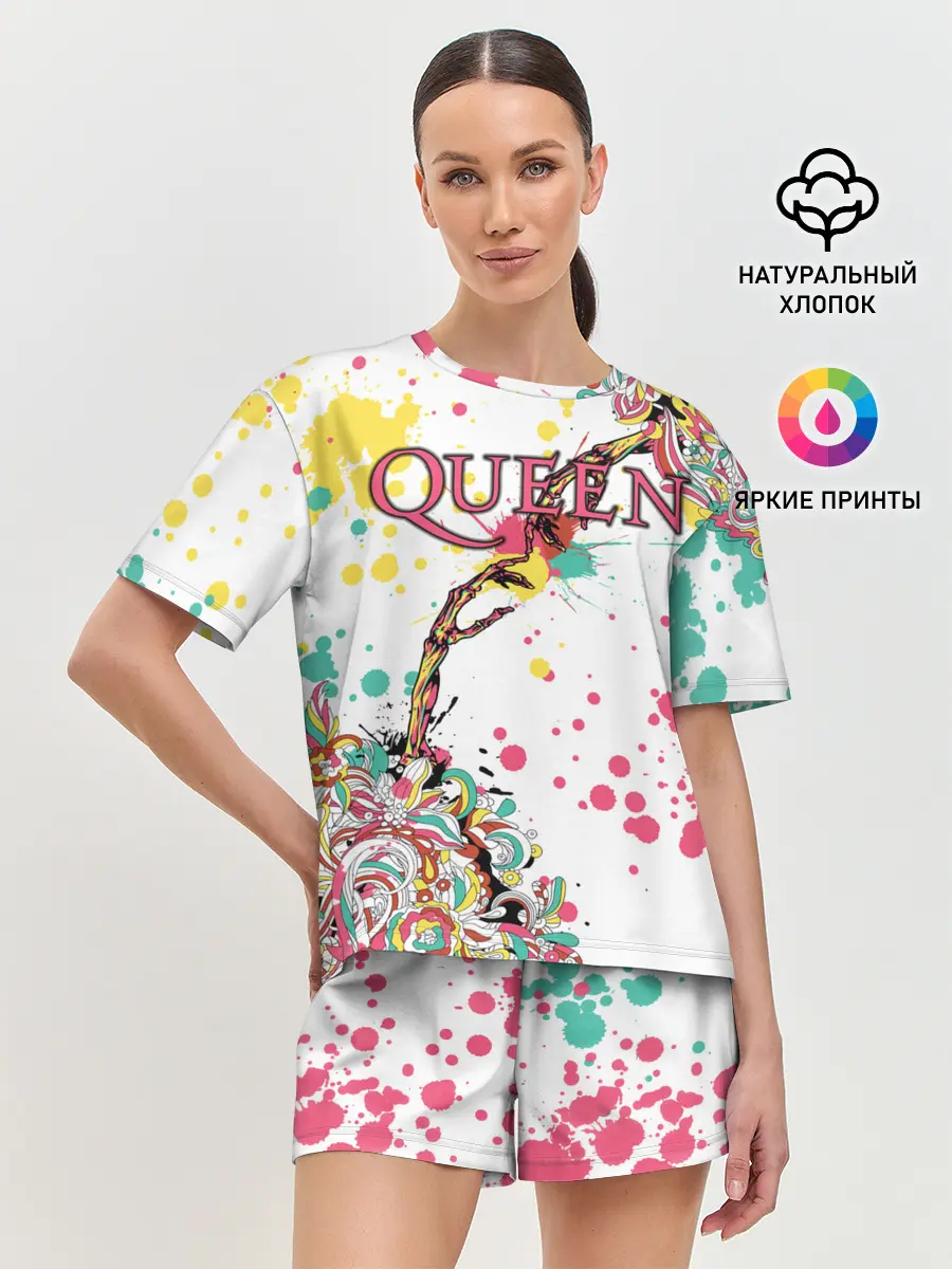 Женская пижама с шортами / Queen