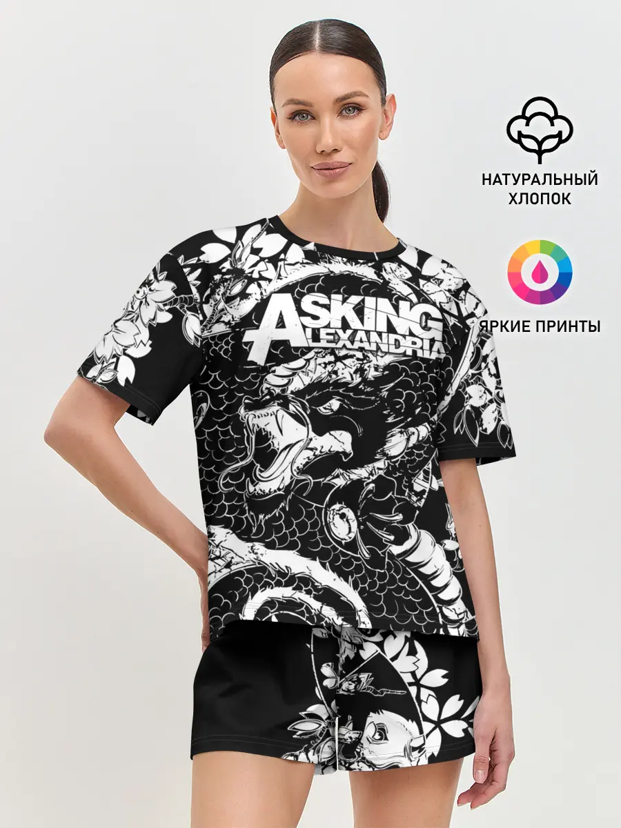 Женская пижама с шортами / Asking Alexandria