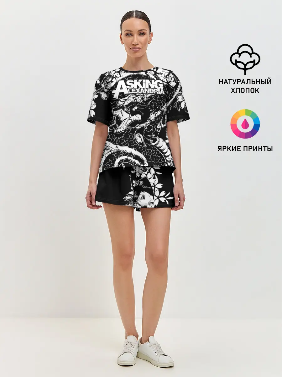 Женская пижама с шортами / Asking Alexandria