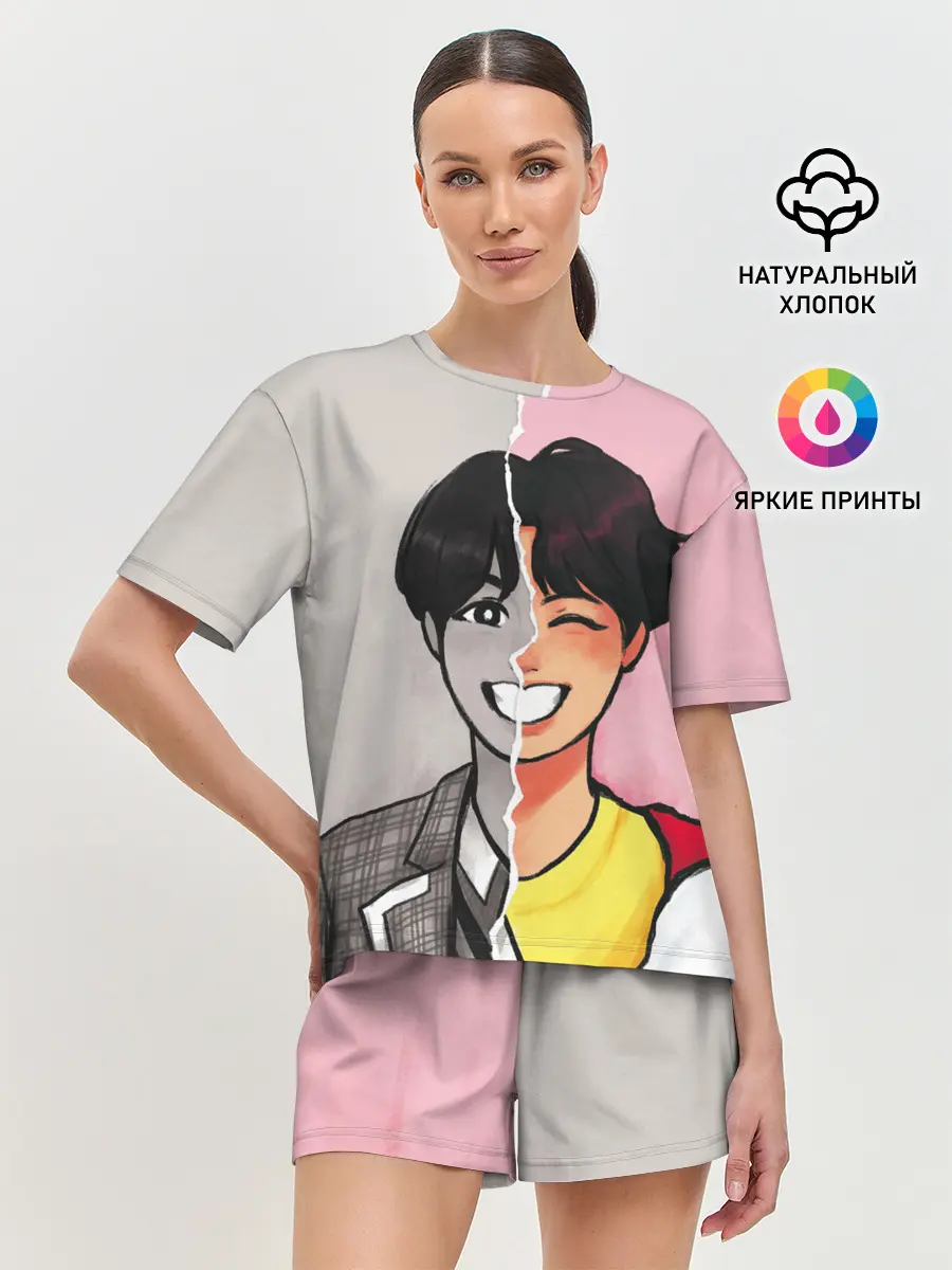 Женская пижама с шортами / K-Pop