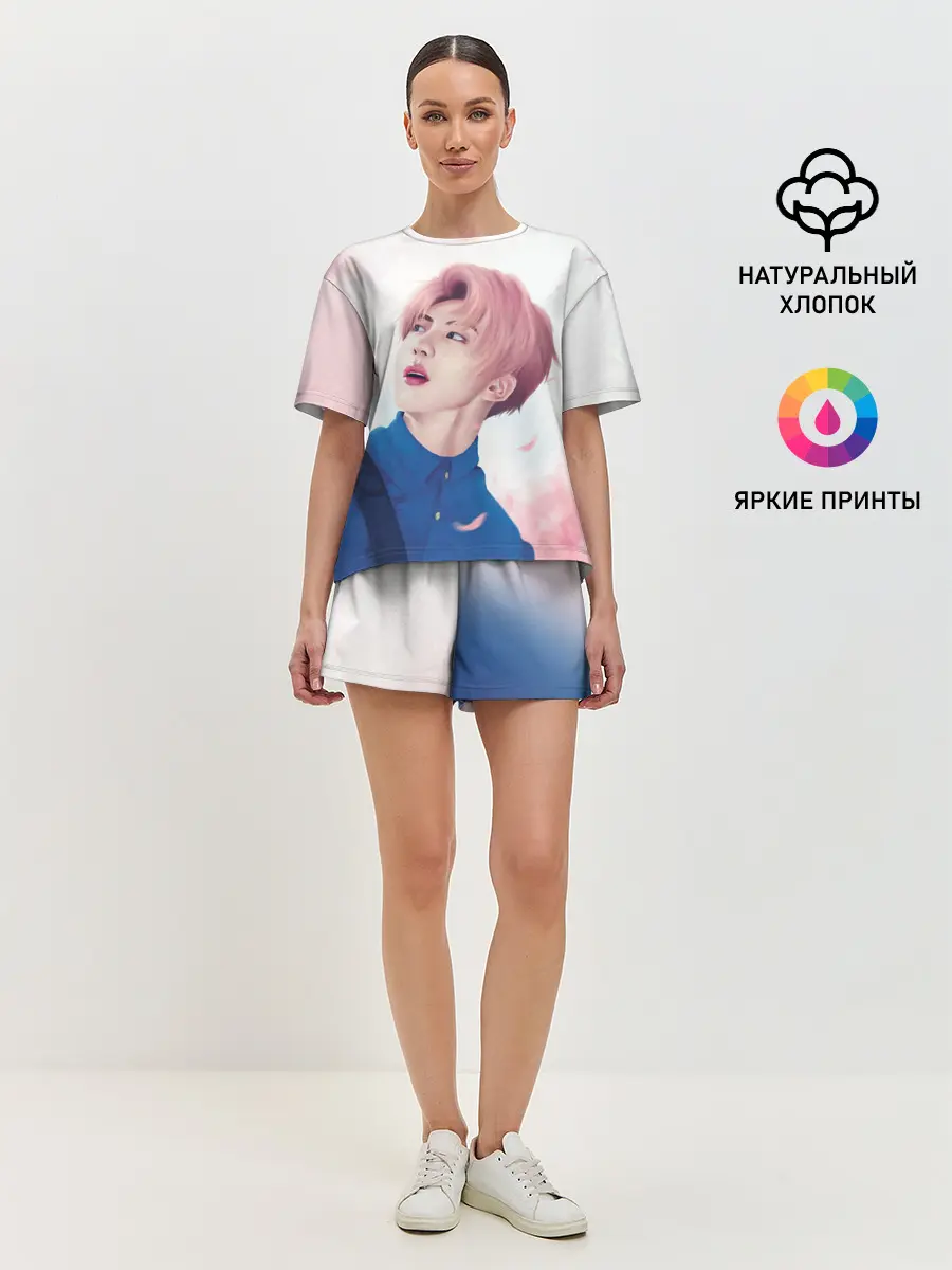 Женская пижама с шортами / Сакура