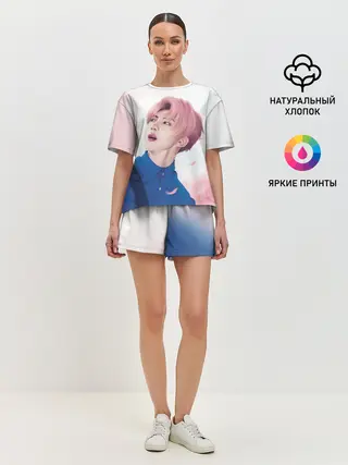 Женская пижама с шортами / Сакура