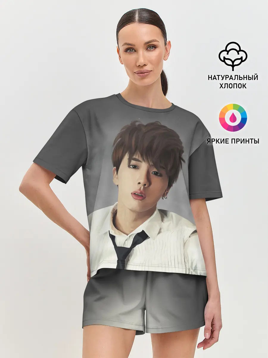 Женская пижама с шортами / Tie