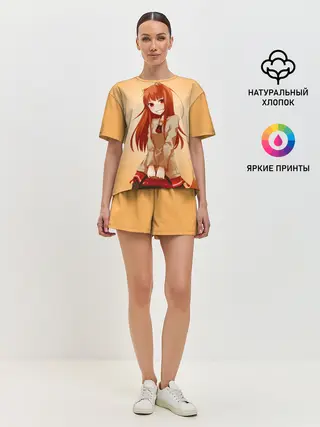 Женская пижама с шортами / Волчица и пряности