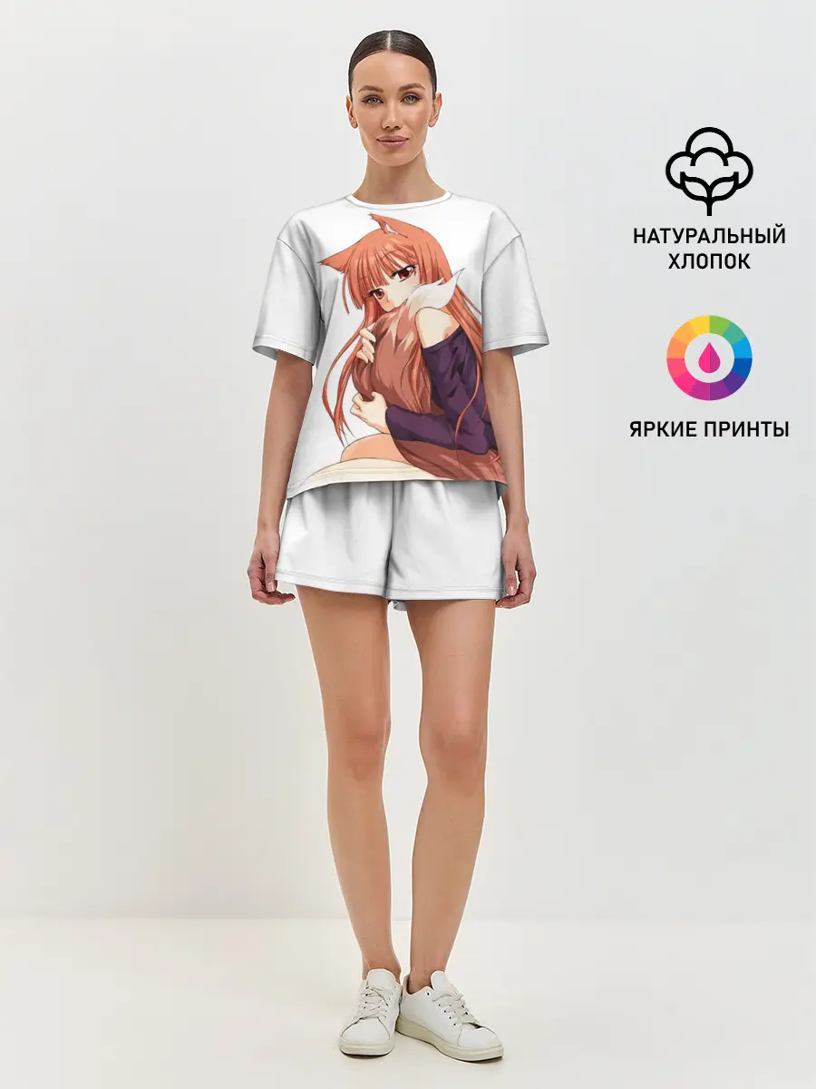 Женская пижама с шортами / Волчица и пряности