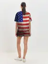 Женская пижама с шортами / Американский флаг