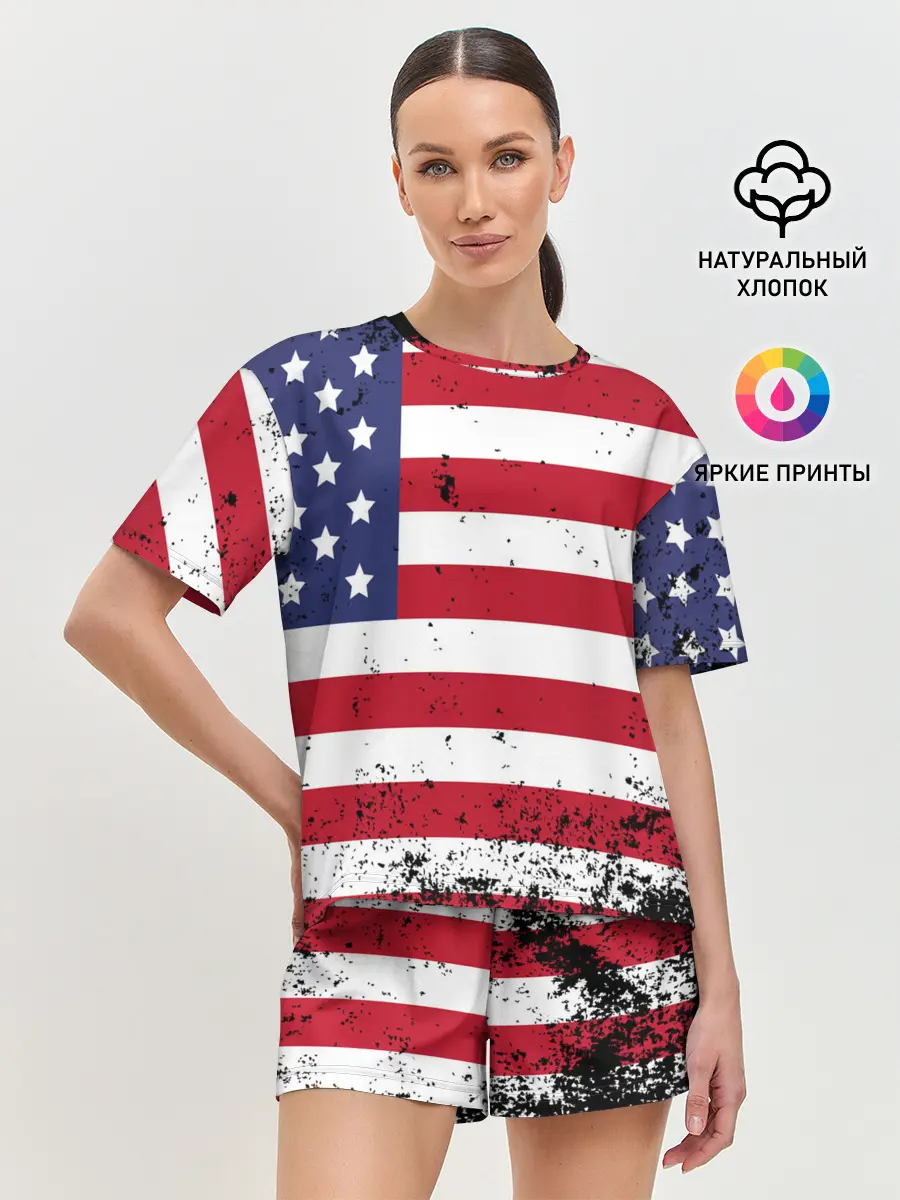 Женская пижама с шортами / США