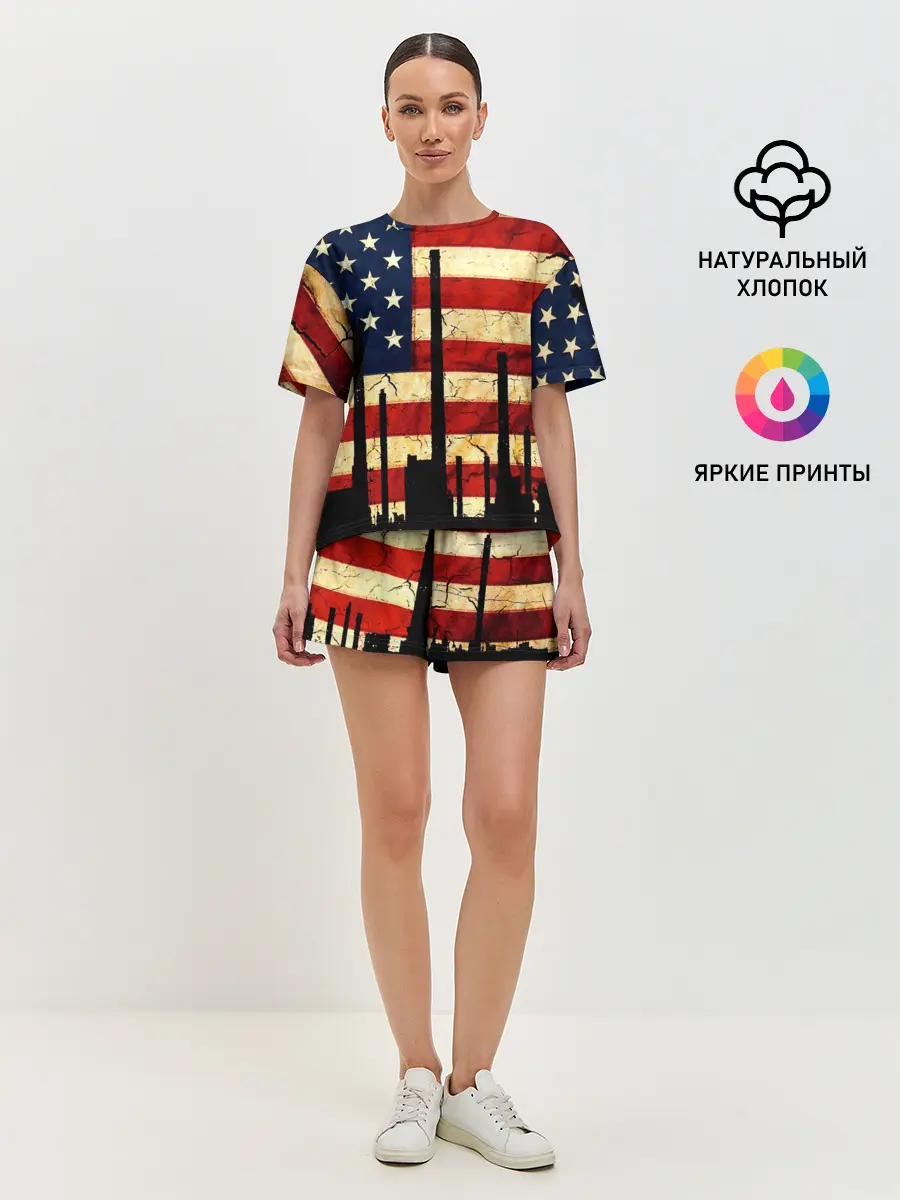 Женская пижама с шортами / USA URBAN