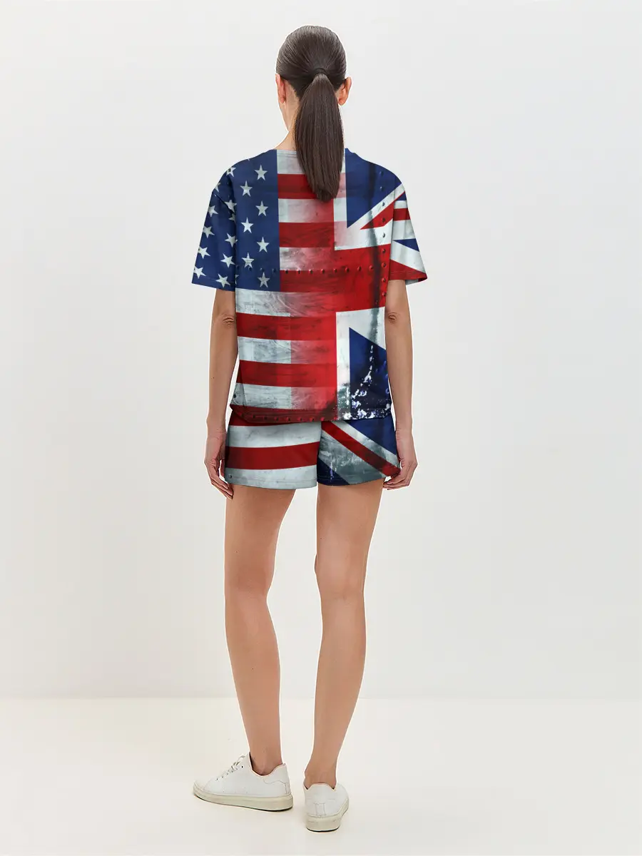 Женская пижама с шортами / Англия&Америка