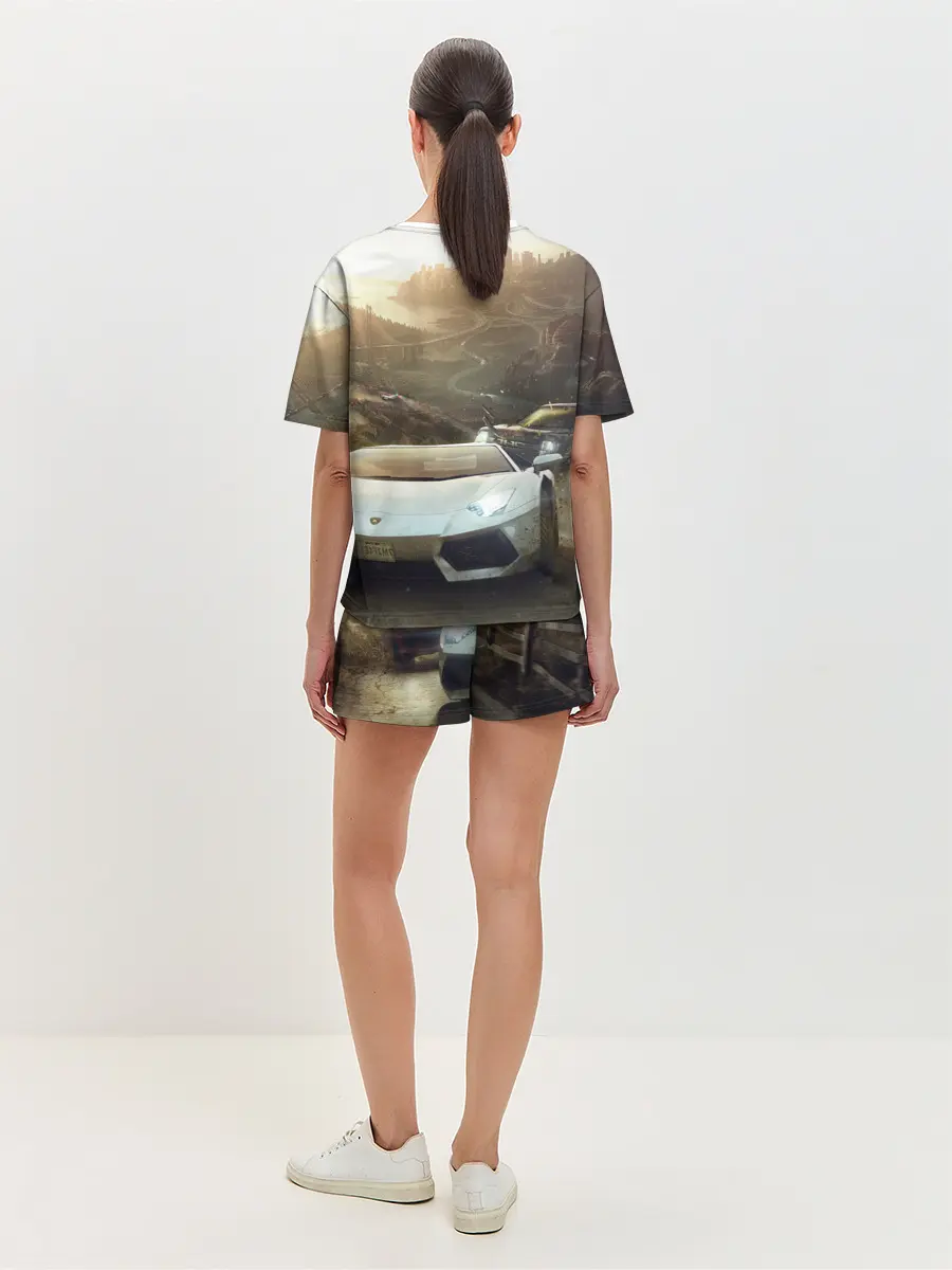 Женская пижама с шортами / Need for Speed