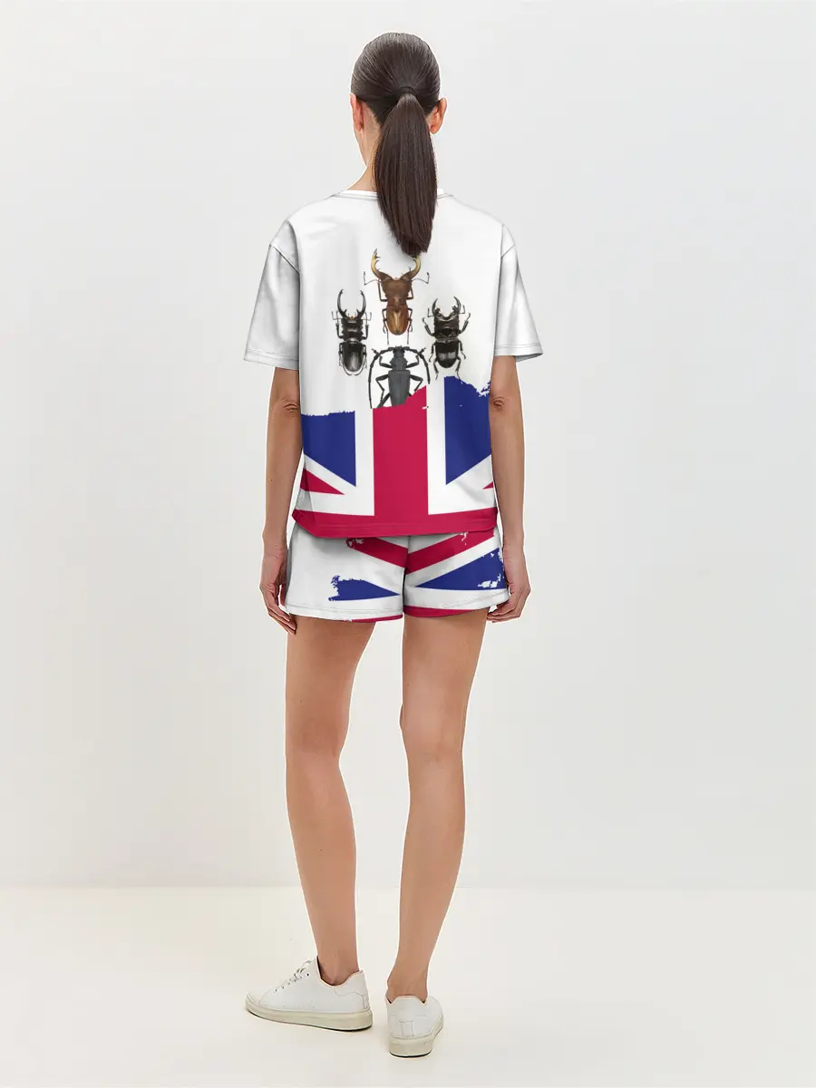 Женская пижама с шортами / Жуки